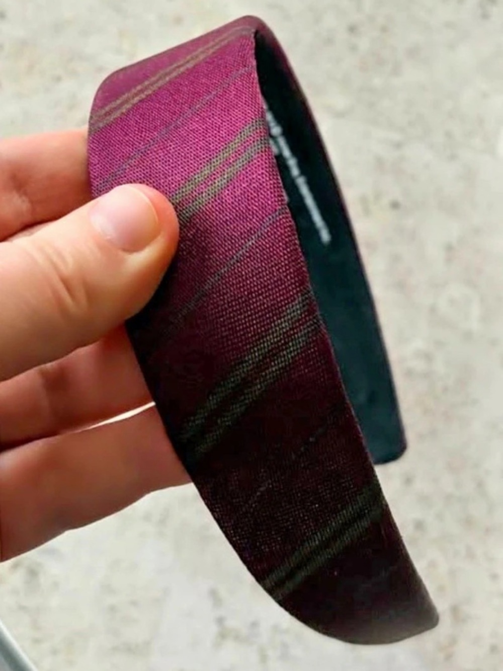 Harry Potter Wizarding World plaid headband Plaid Headband in Burgundy & Black